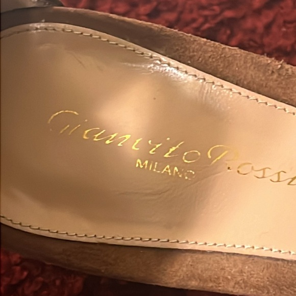 Gianvito Rossi Versilia 60 Sandals Tan Suede sz 9 - Picture 4 of 16